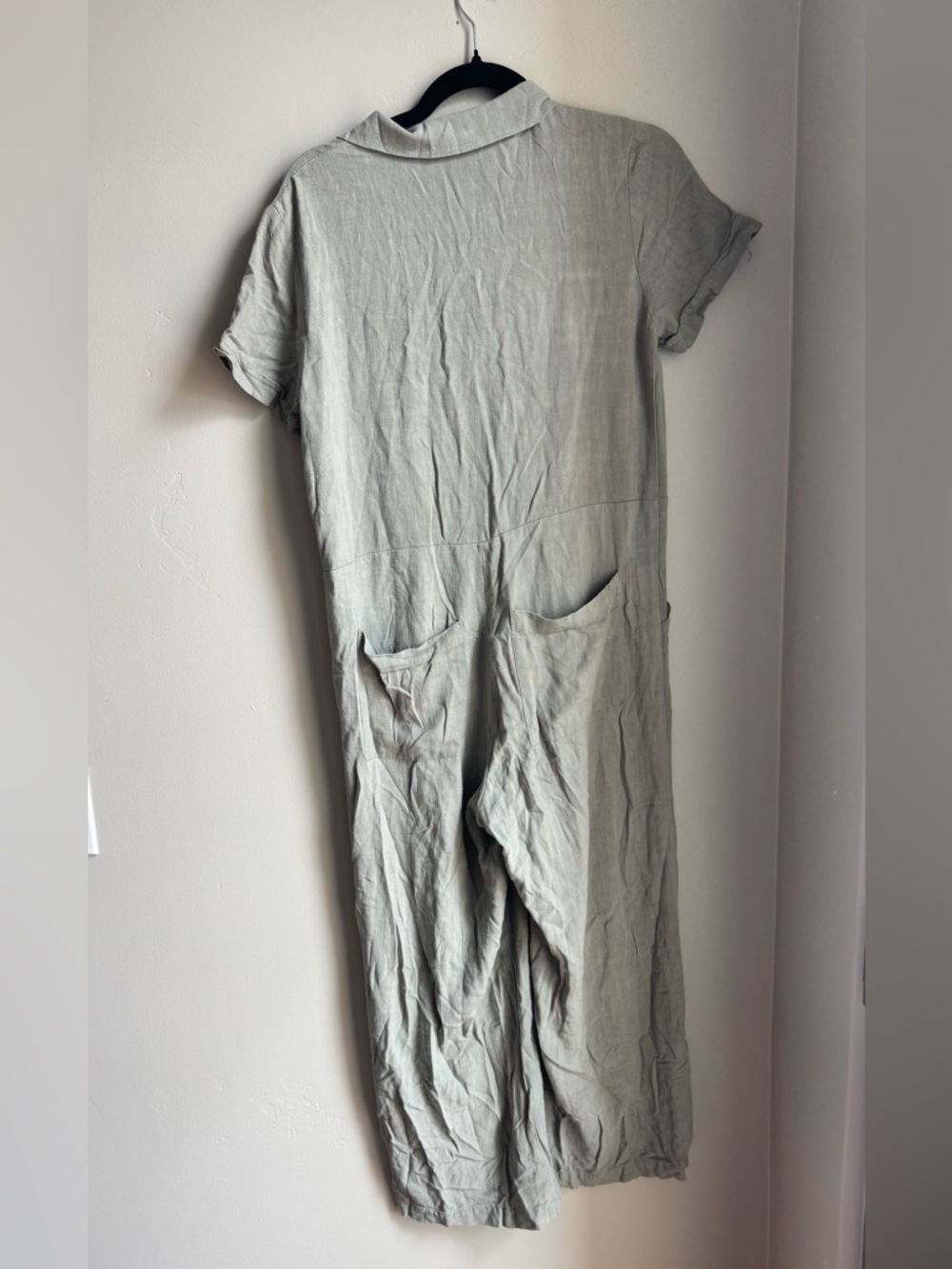 Rachel Pally Linen Joey Jumpsuit Neutral Minimalist Coastal Capsule Resortwear - Picture 4 of 5